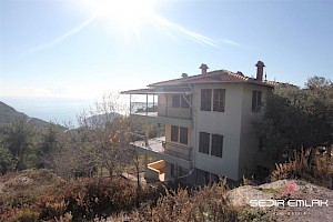 Nice sea view  village  villa for sale in Alanya City - turkey alanya