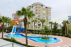 Ultra lüks full eşyalı site içinde Alanya Cikcillide SATILIK 2+1 daire alanya