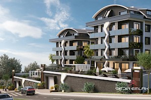 High-end sea view penthouses for sale in Alanya center alanya