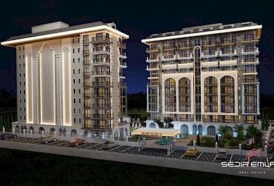 Prime location apartments in High-end project for sale in Alanya centrum. alanya 