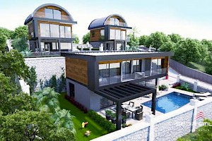 Ultra luxury villas with city, sea and forest views in Alanya alanya