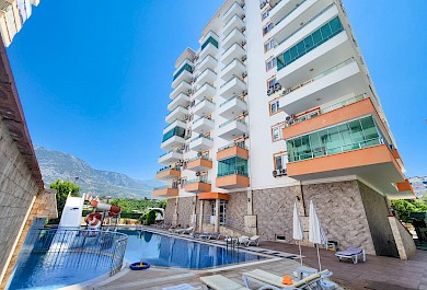 Furnished 2+1 Apartment with Social Facilities for Sale in Mahmutlar alanya 