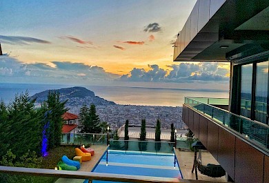 Ultra-Luxury 4+1 Triplex Villa for Sale in Bektaş, Alanya alanya 